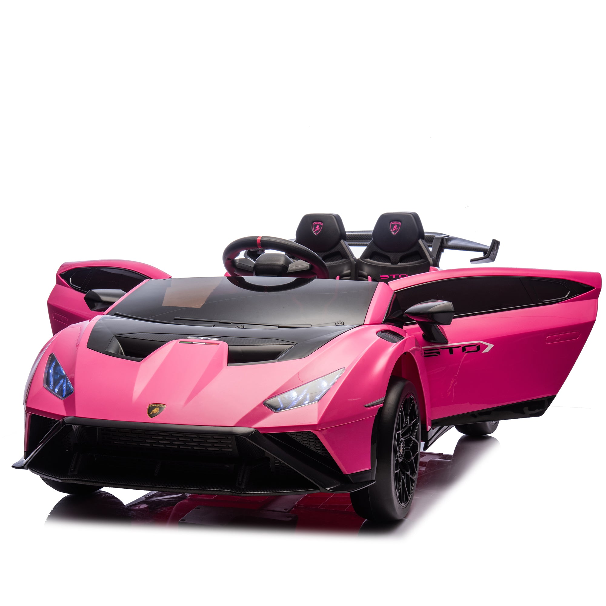 Lamborghini Huracan 24V Licensed Kids Electric Ride On Cars With Remote Control, Horn, Lights, Music, Suspension