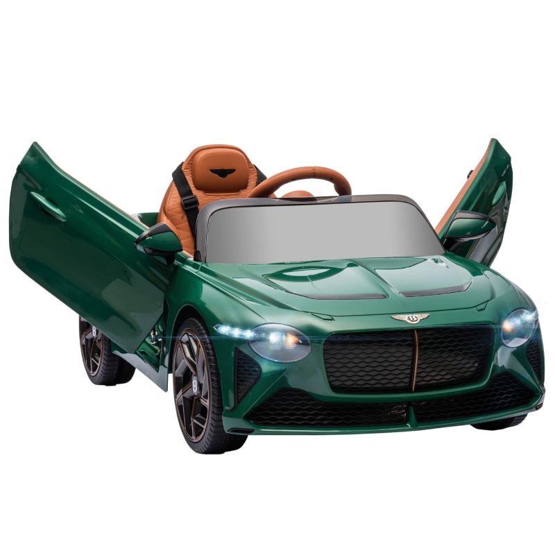 Bentley 12V Kids Electric Ride On Cars With Remote Control, Horn, Lights, Music, Suspension