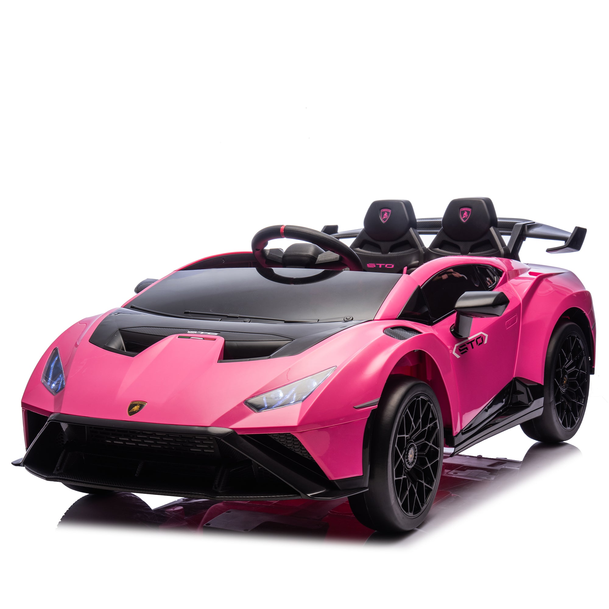 Lamborghini Huracan 24V Licensed Kids Electric Ride On Cars With Remote Control, Horn, Lights, Music, Suspension
