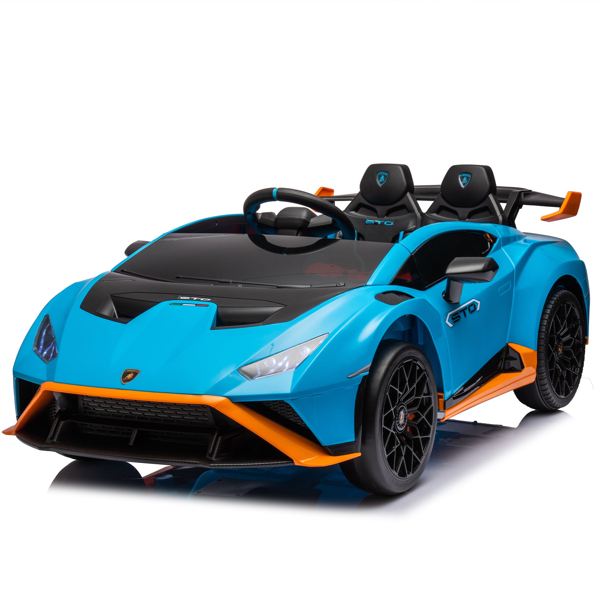 Lamborghini Huracan 24V Licensed Kids Electric Ride On Cars With Remote Control, Horn, Lights, Music, Suspension